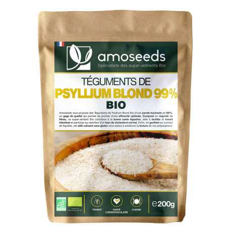 Téguments de Psyllium Blond BIO - En Poudre