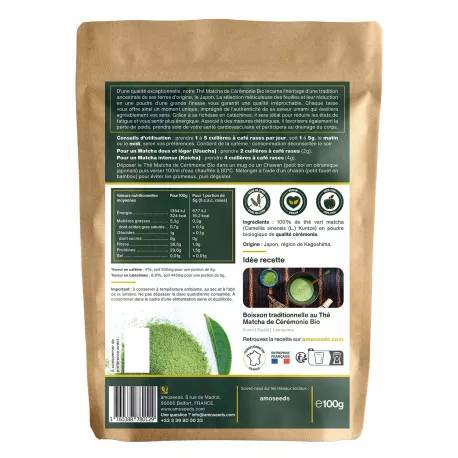 Thé Matcha Cérémonial BIO - En Poudre