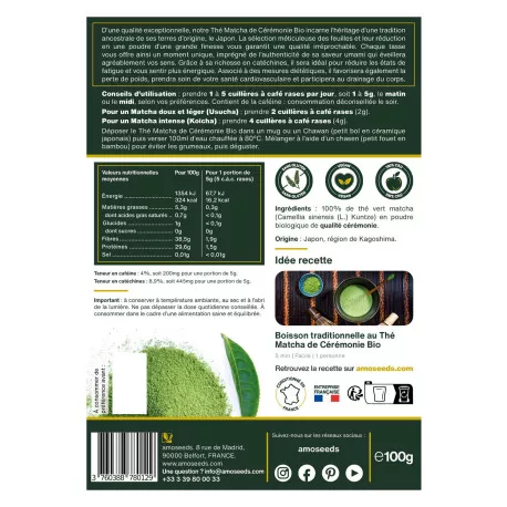Thé Matcha Cérémonial BIO - En Poudre