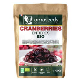 Cranberries entières bio 