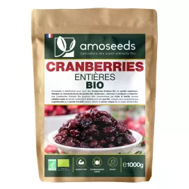 Cranberries entières bio