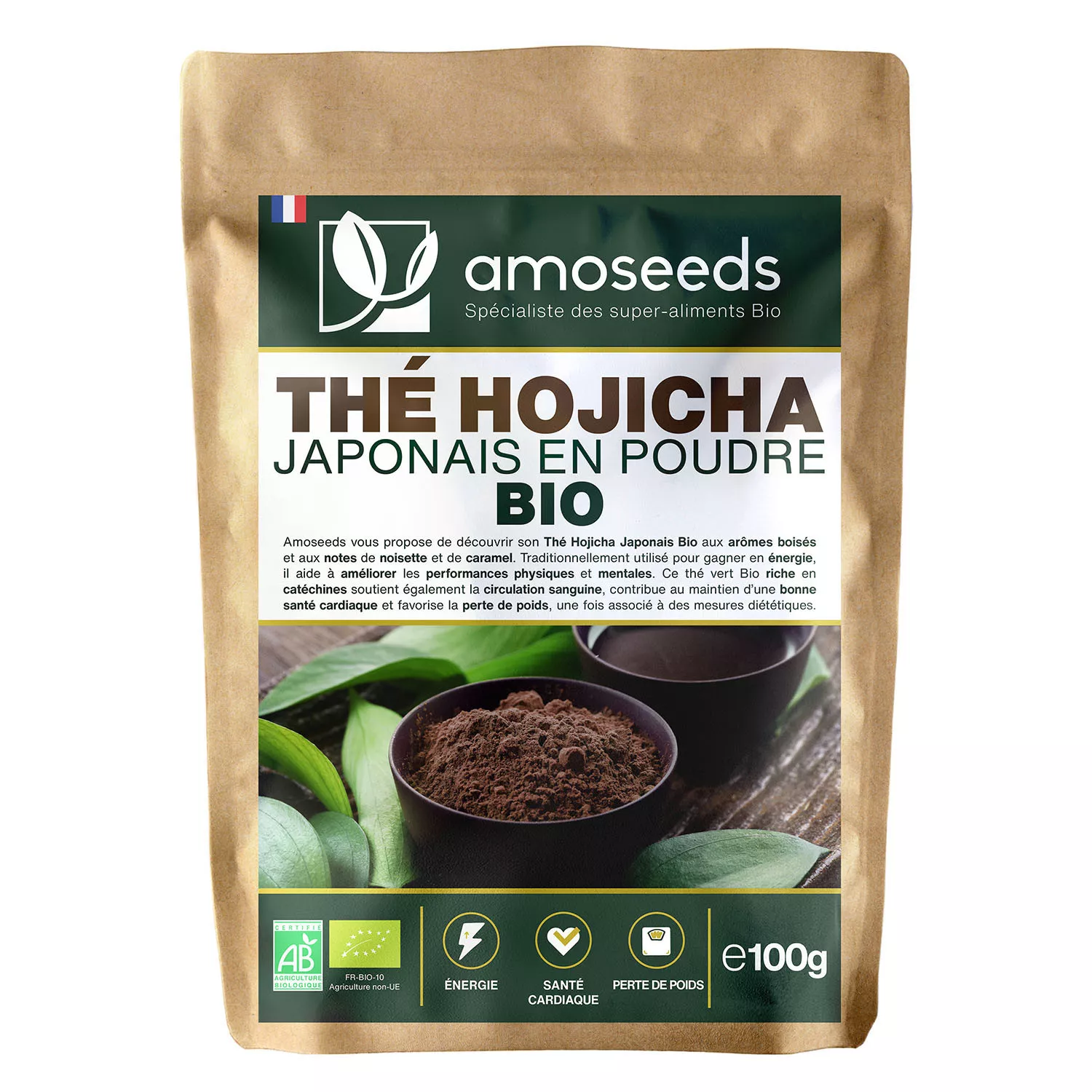 Thé Hojicha Japonais BIO - En Poudre