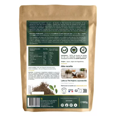 Thé Hojicha Japonais BIO - En Poudre