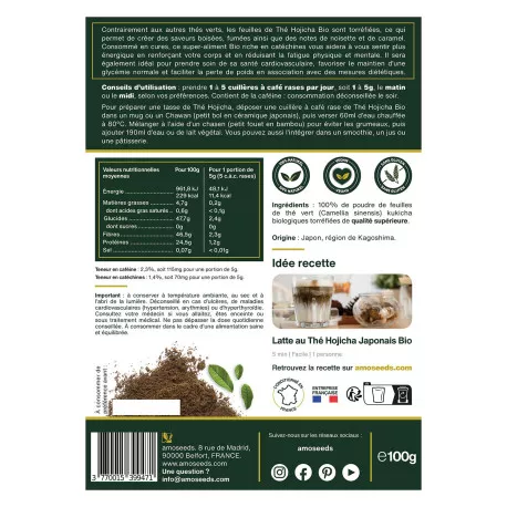 Thé Hojicha Japonais BIO - En Poudre