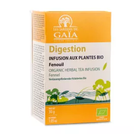 Tisane bio fenouil, menthe poivrée & camomille