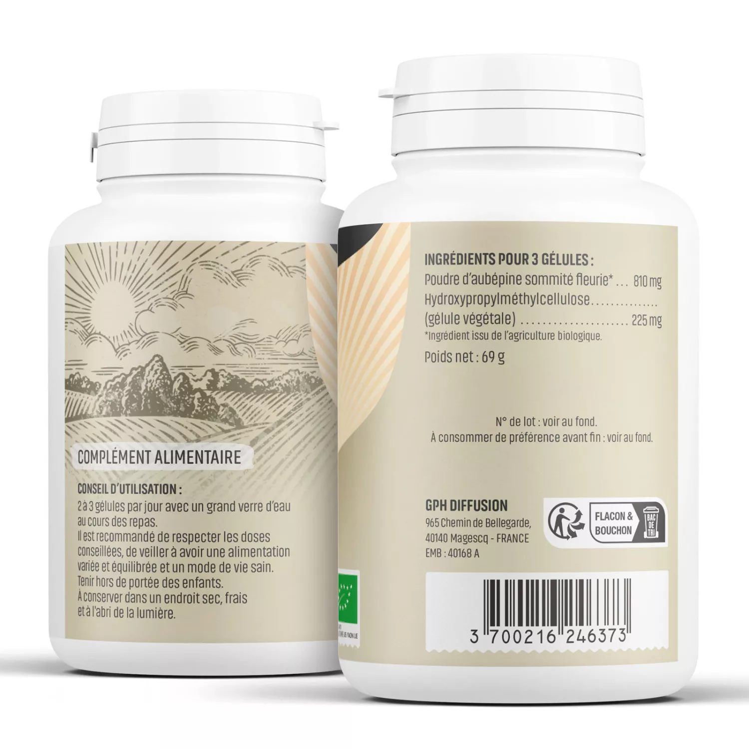 Aubépine BIO - Gélules Végétales
