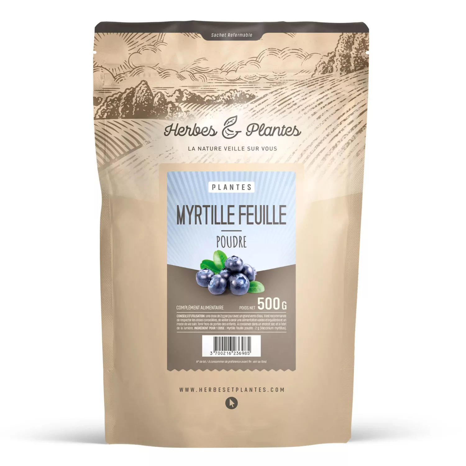 Myrtille (feuille) - En Poudre