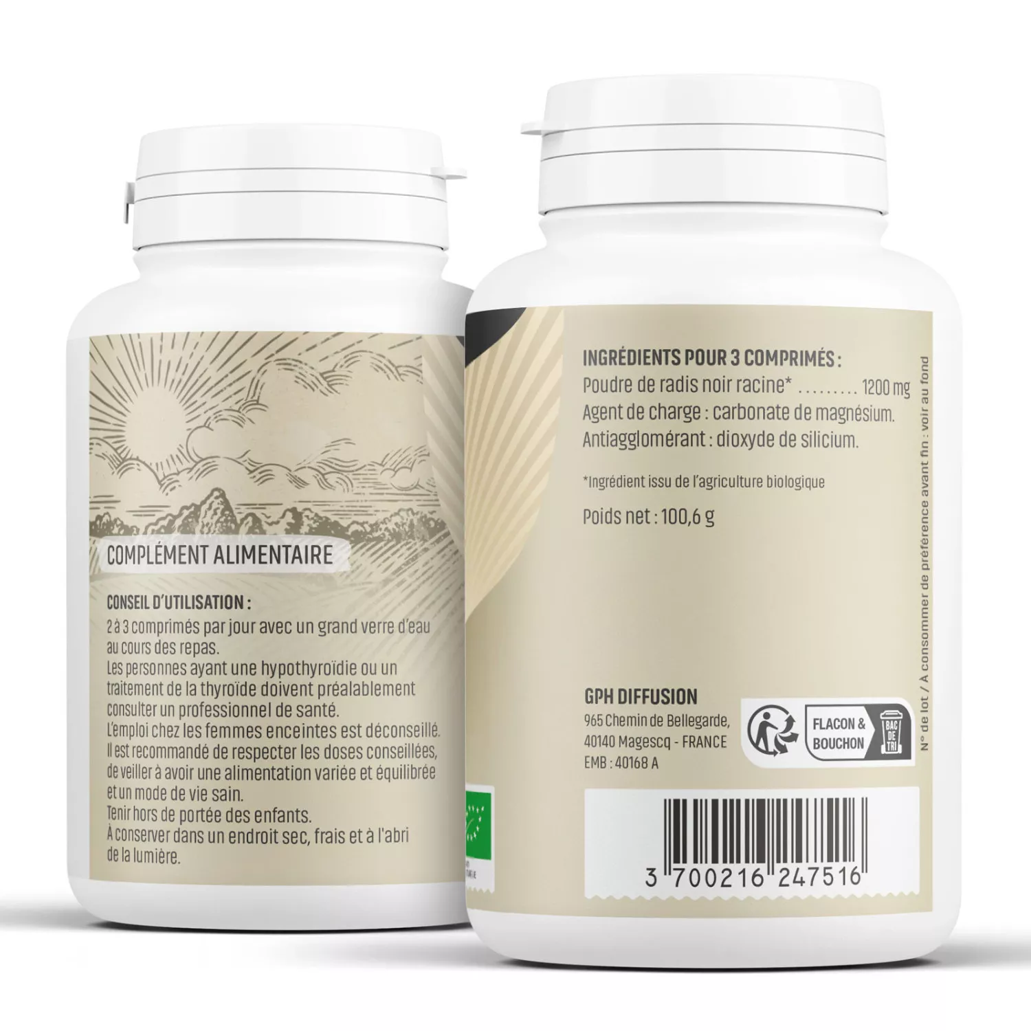 Radis Noir BIO - Comprimés