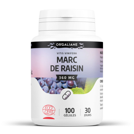 Marc de Raisin BIO - Gélules