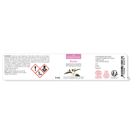 Huile Essentielle De Buchu (Bucco) - Agathosma Betulina Sauvage, Flacon 5 Ml