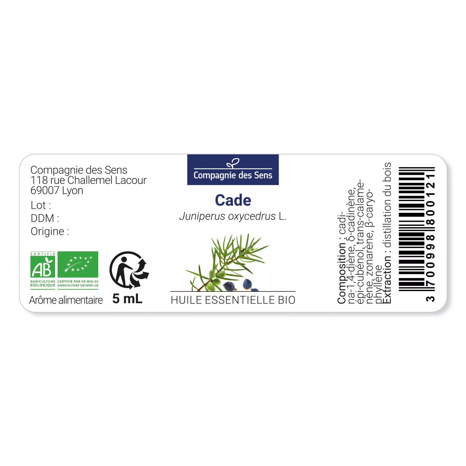 CADE - Huile essentielle BIO