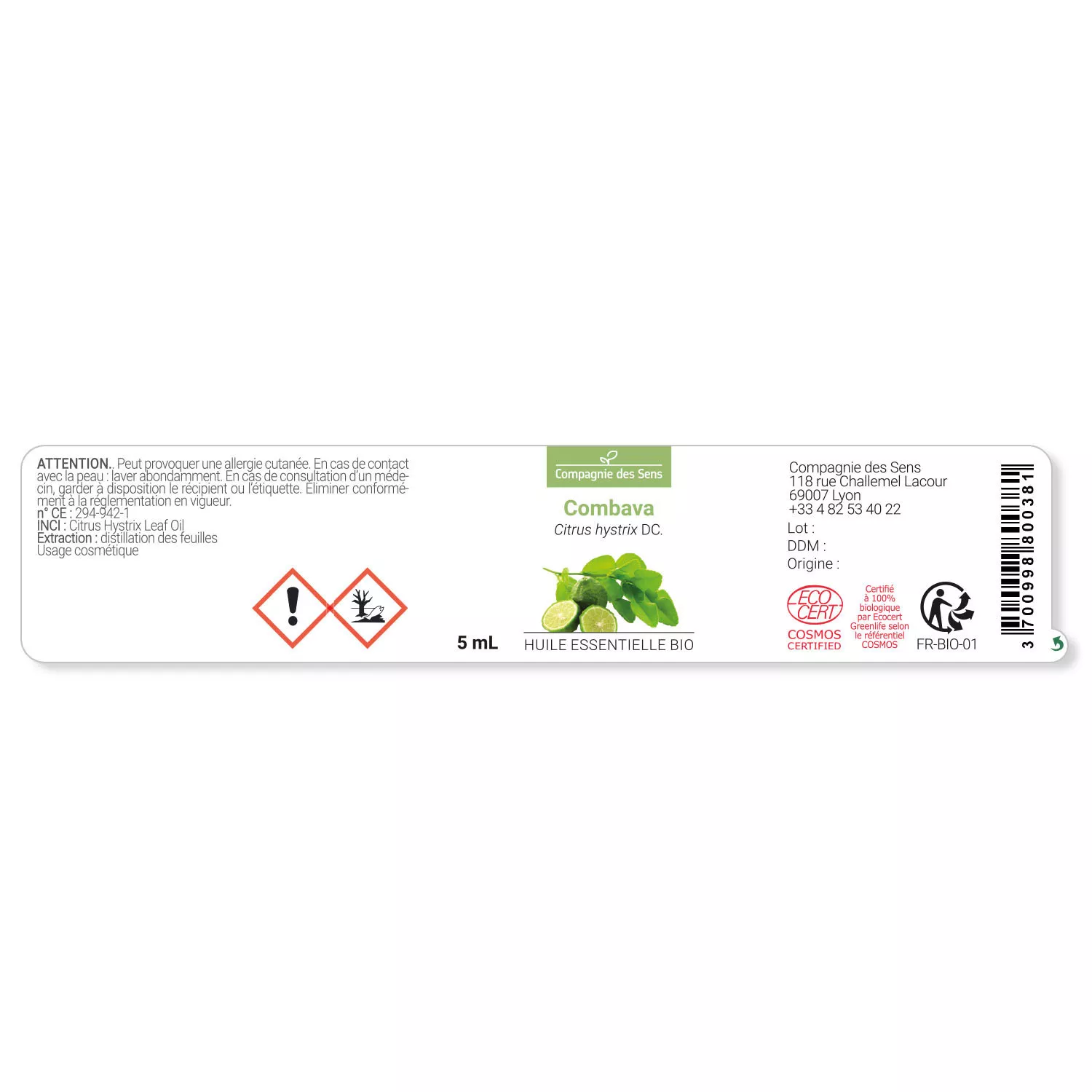 COMBAVA - Huile essentielle BIO