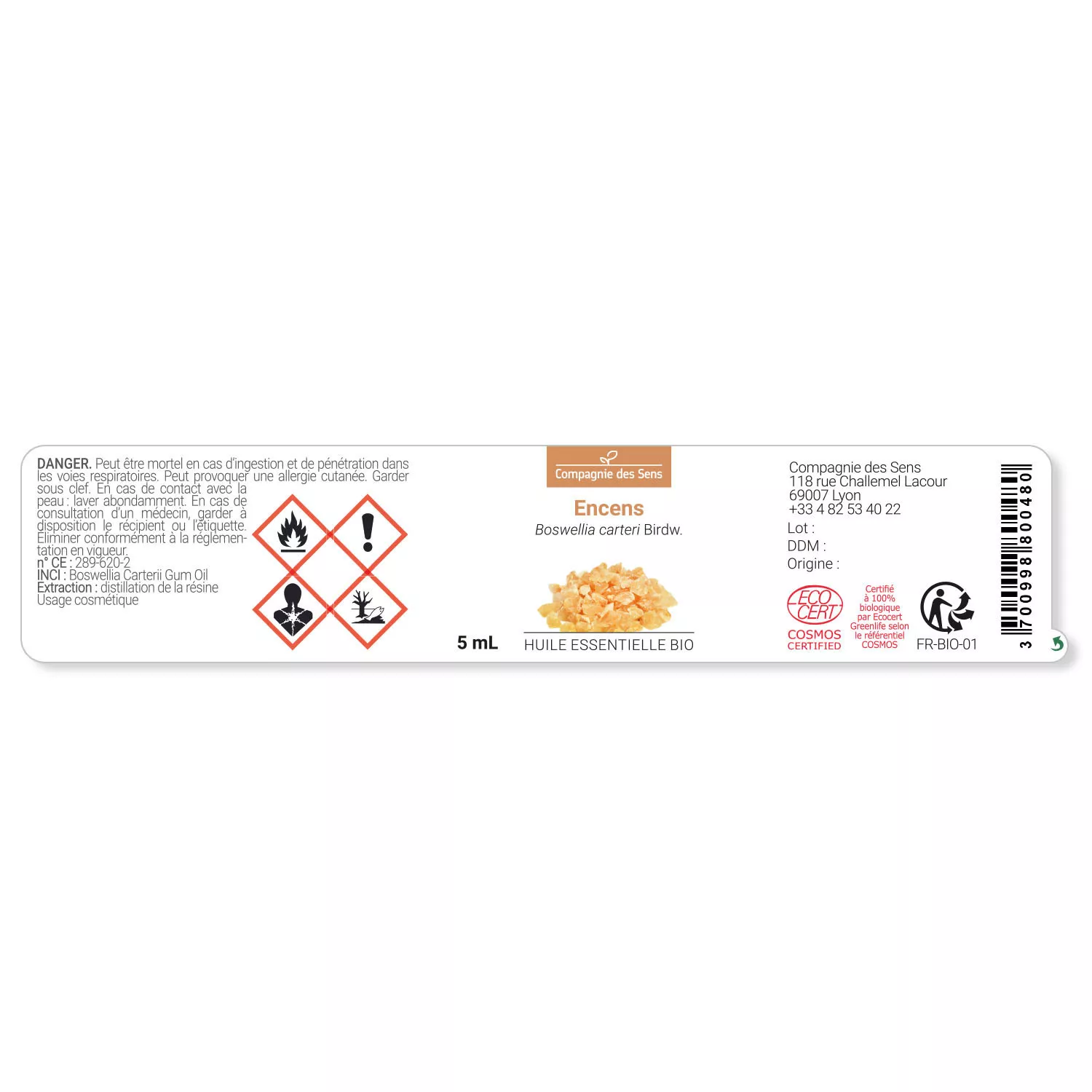 ENCENS - Huile essentielle BIO