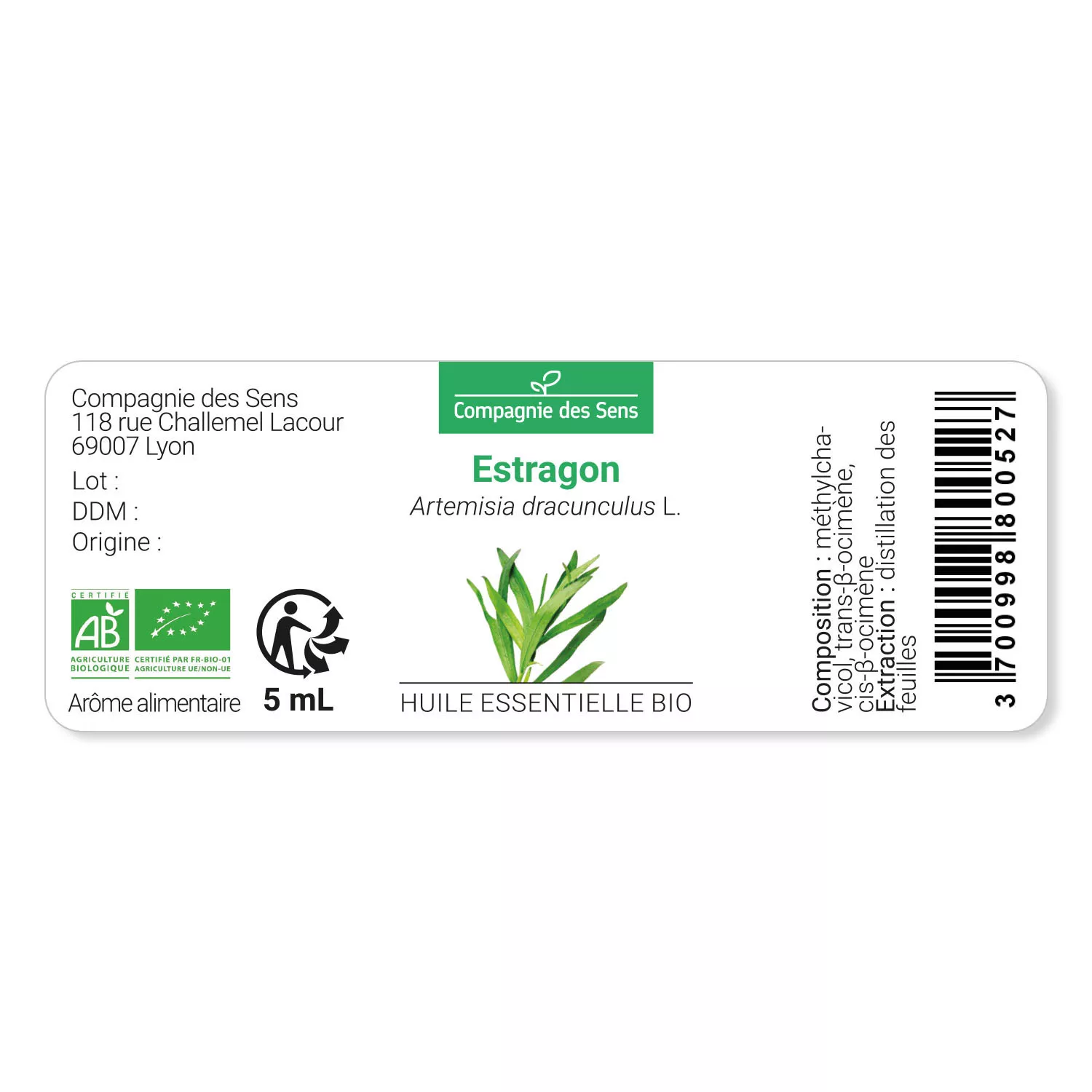ESTRAGON - Huile essentielle BIO