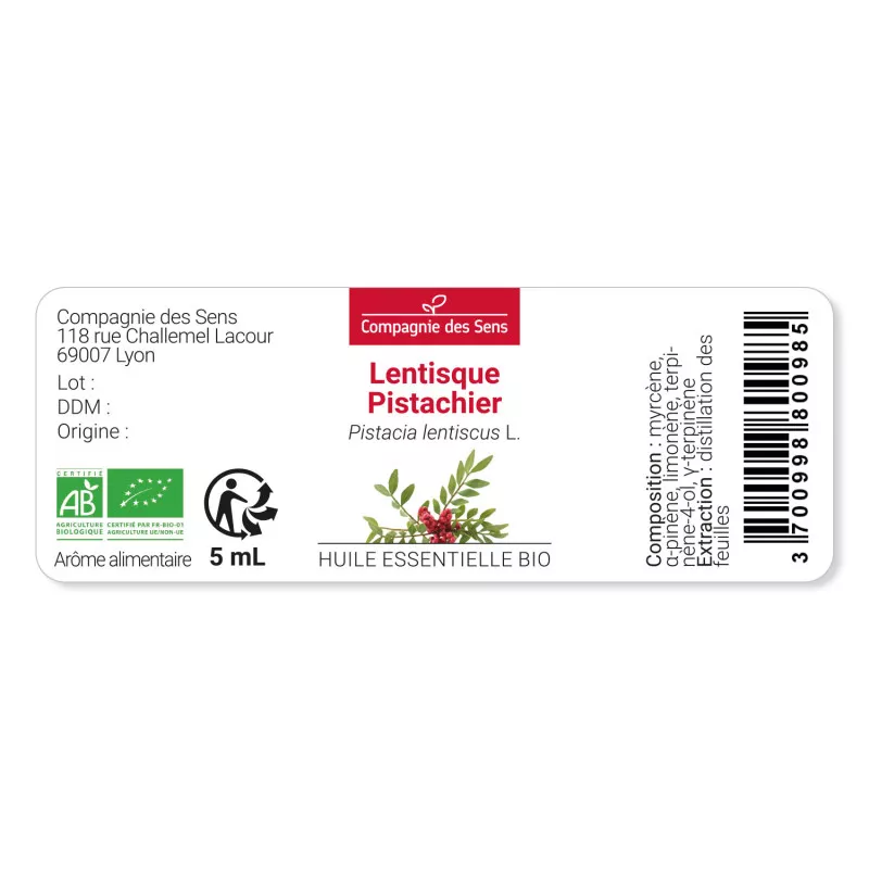 LENTISQUE PISTACHIER - Huile essentielle BIO