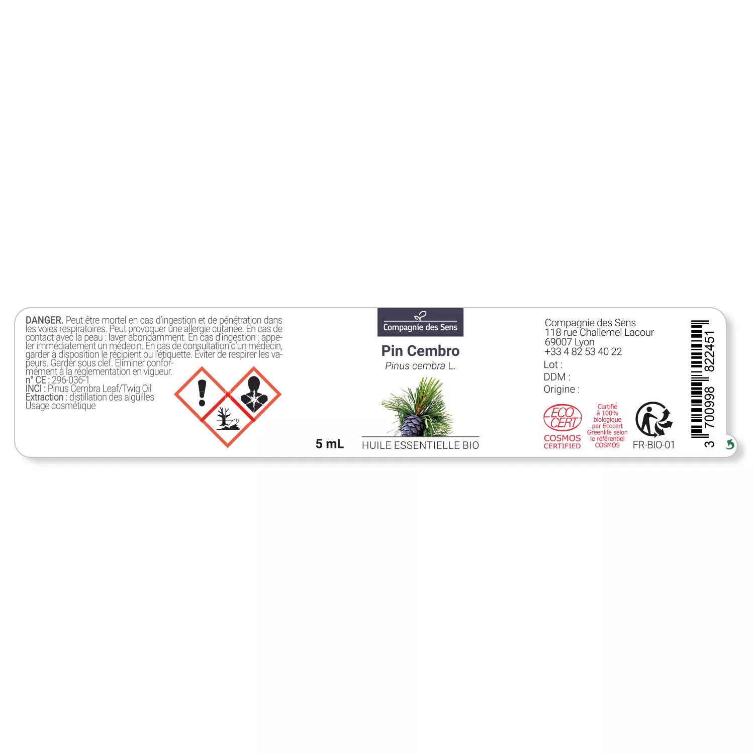 PIN CEMBRO - Huile essentielle BIO