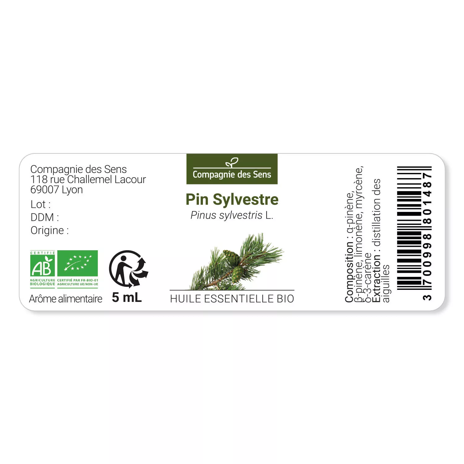 PIN SYLVESTRE - Huile essentielle BIO