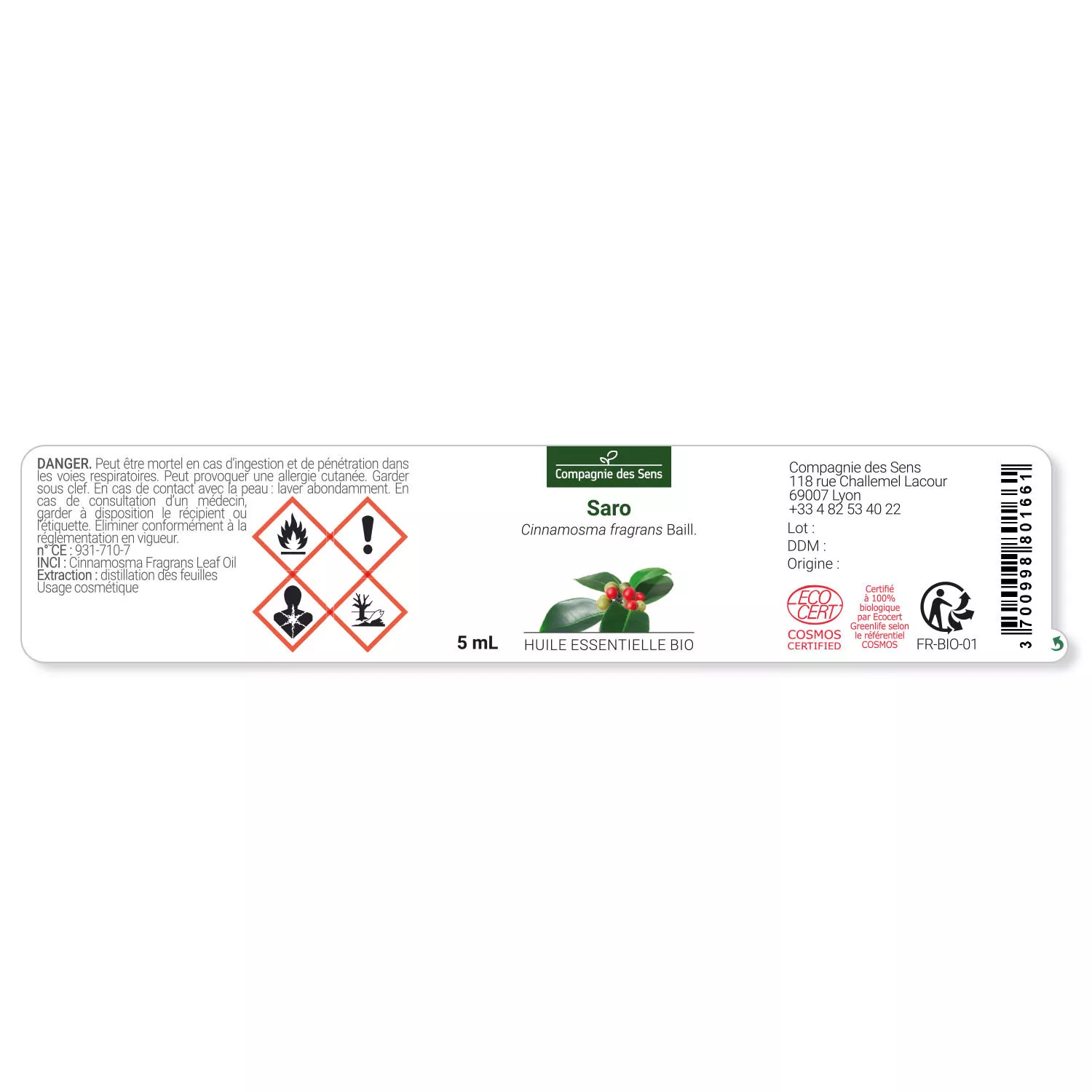 SARO - Huile essentielle BIO