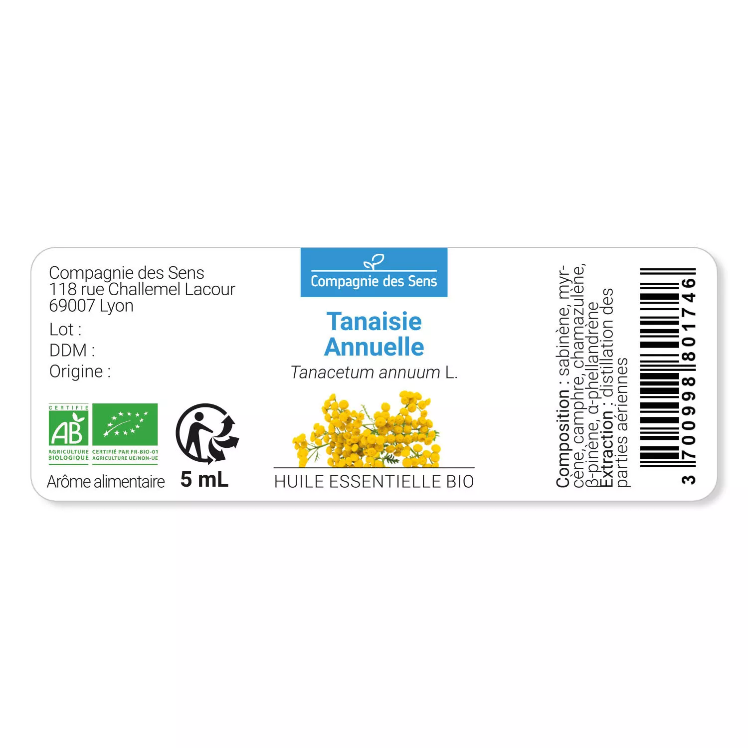 TANAISIE ANNUELLE - Huile essentielle BIO