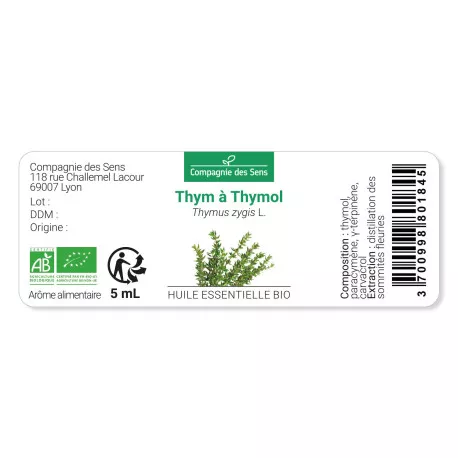 THYM À THYMOL - Huile essentielle BIO