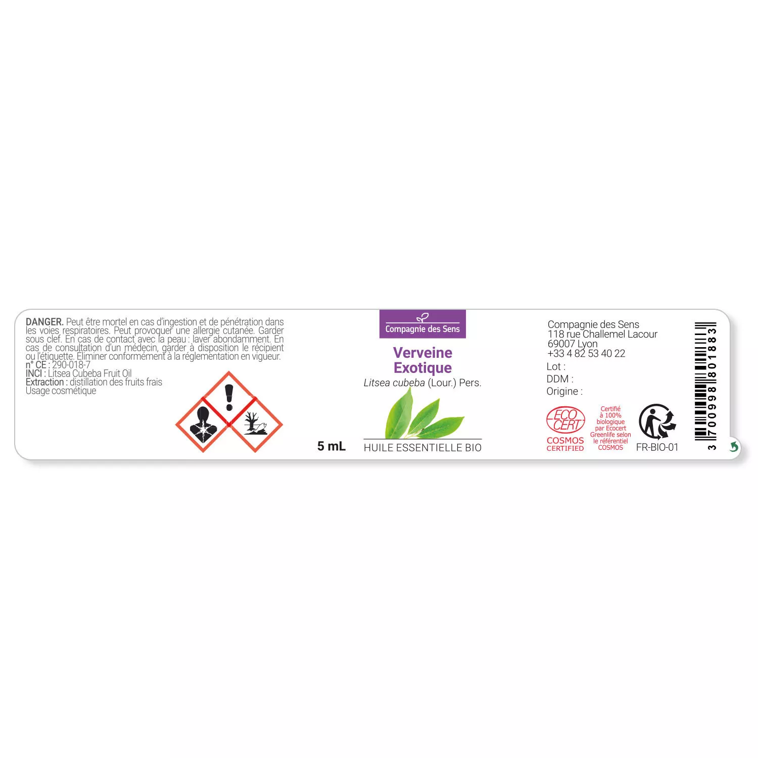 VERVEINE EXOTIQUE - Huile essentielle BIO