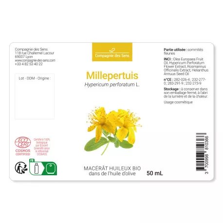 Huile De Massage Bio LE GATTILIER Au Millepertuis – Macération Solaire 500 Ml, Détente Et Bien-être
