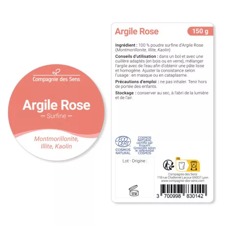 Argile Rose Montmorillonite - Poudre surfine