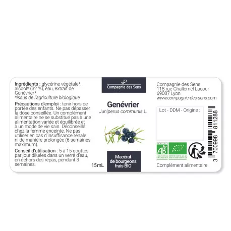 GENÉVRIER - Macérat de bourgeons BIO