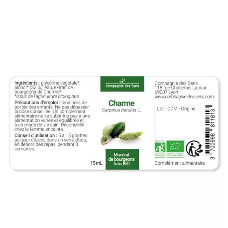 CHARME - Macérat de bourgeons BIO