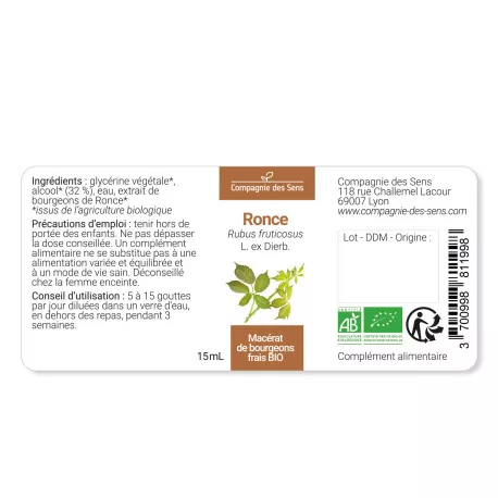 RONCE - Macérat de bourgeons BIO