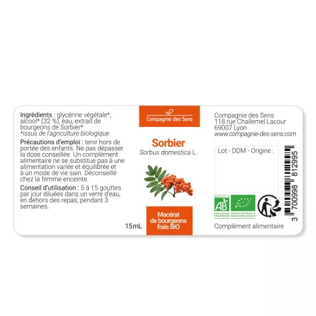 SORBIER - Macérat de bourgeons BIO