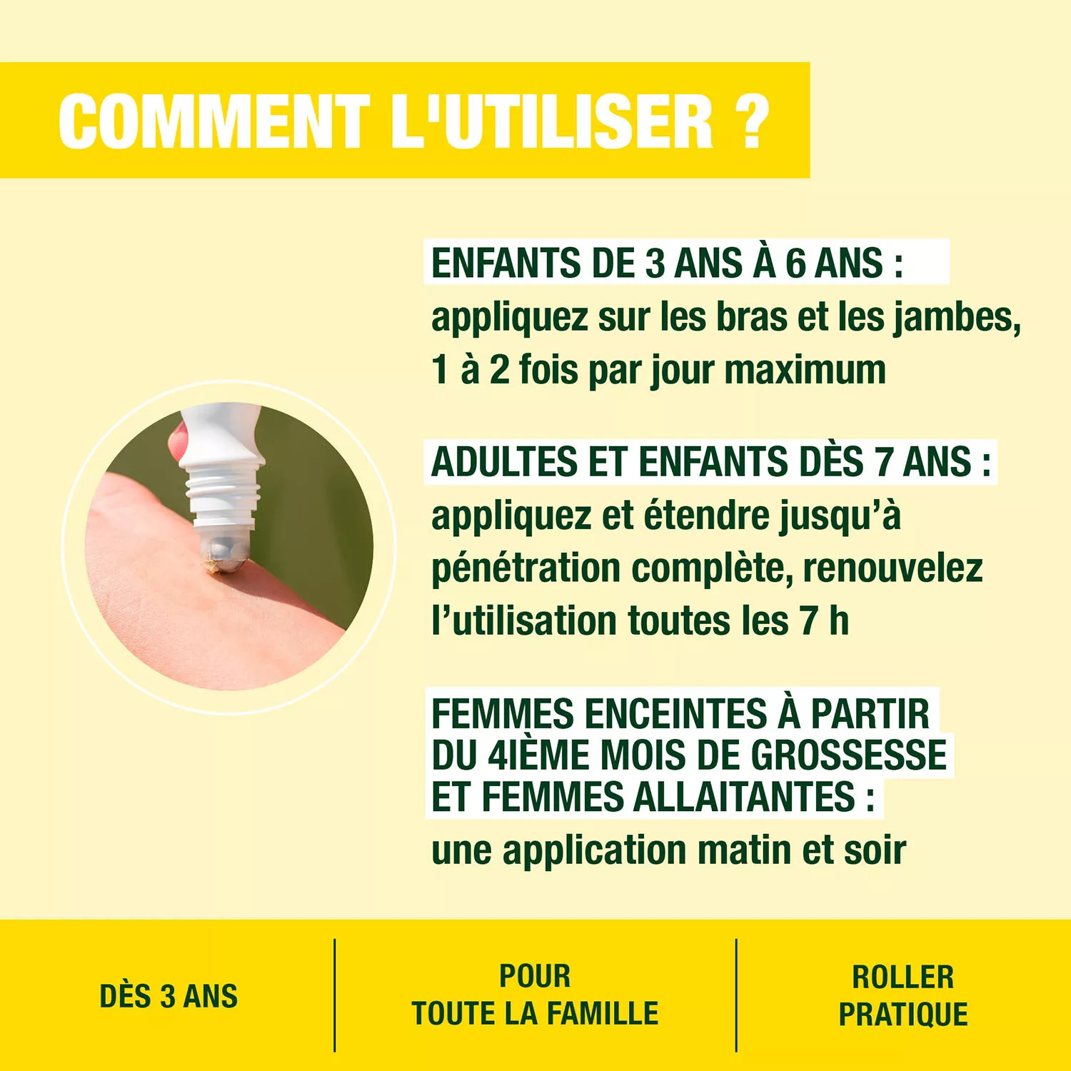 Roller Apaisant Piqûres BIO - Aux Huiles Essentielles