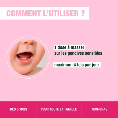 Gel Poussées Dentaires pour Bébé BIO - Aux Huiles Essentielles