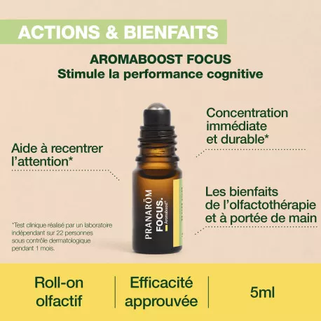 Roll on Focus BIO - Aux Huiles Essentielles