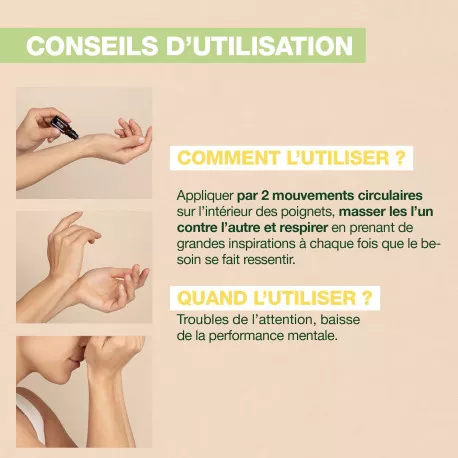 Roll on Focus BIO - Aux Huiles Essentielles