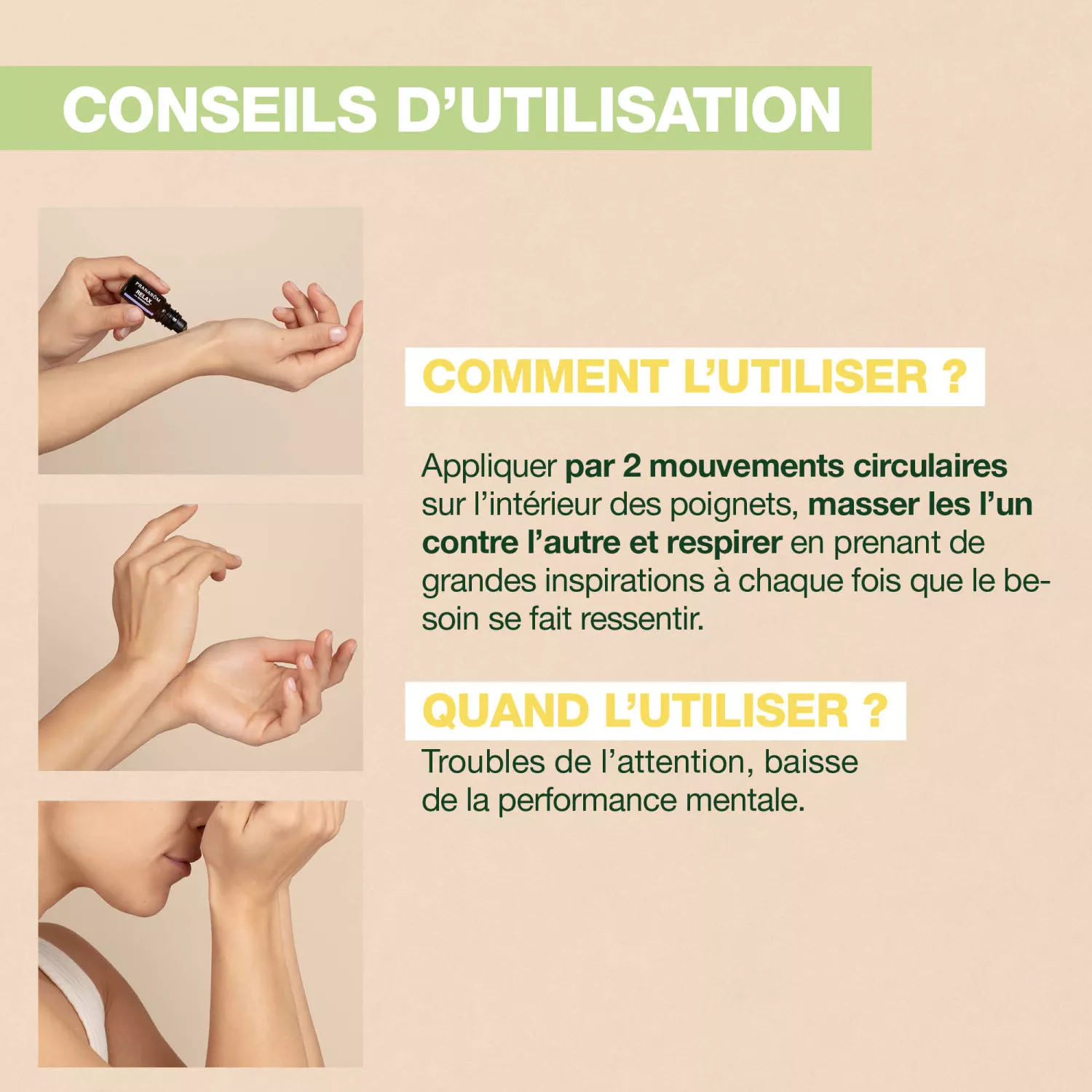 Roll on Focus BIO - Aux Huiles Essentielles