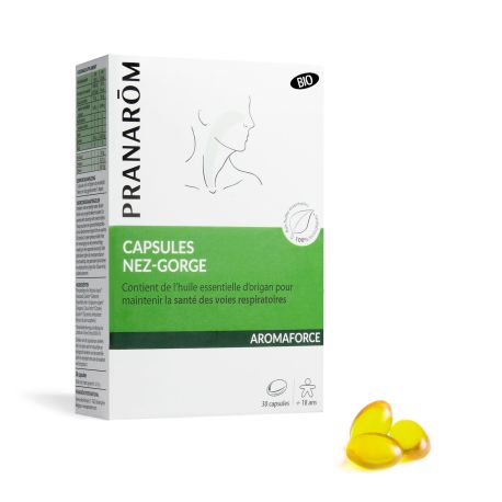 Capsules Nez Gorge BIO - Aux Huiles Essentielles