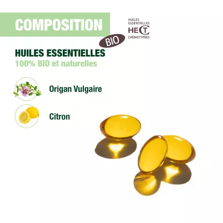 Capsules Voies Respiratoires BIO - Aux Huiles Essentielles