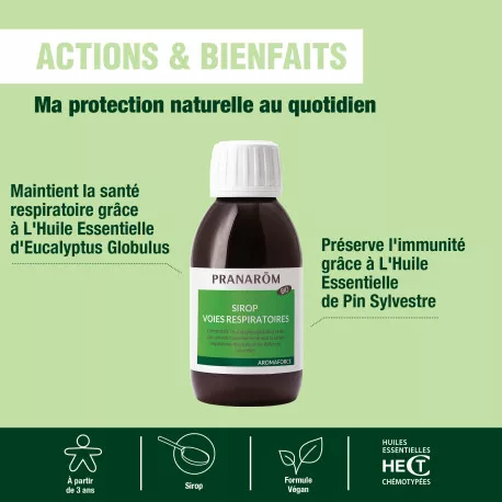 Sirop Voies Respiratoires BIO - Aux Huiles Essentielles