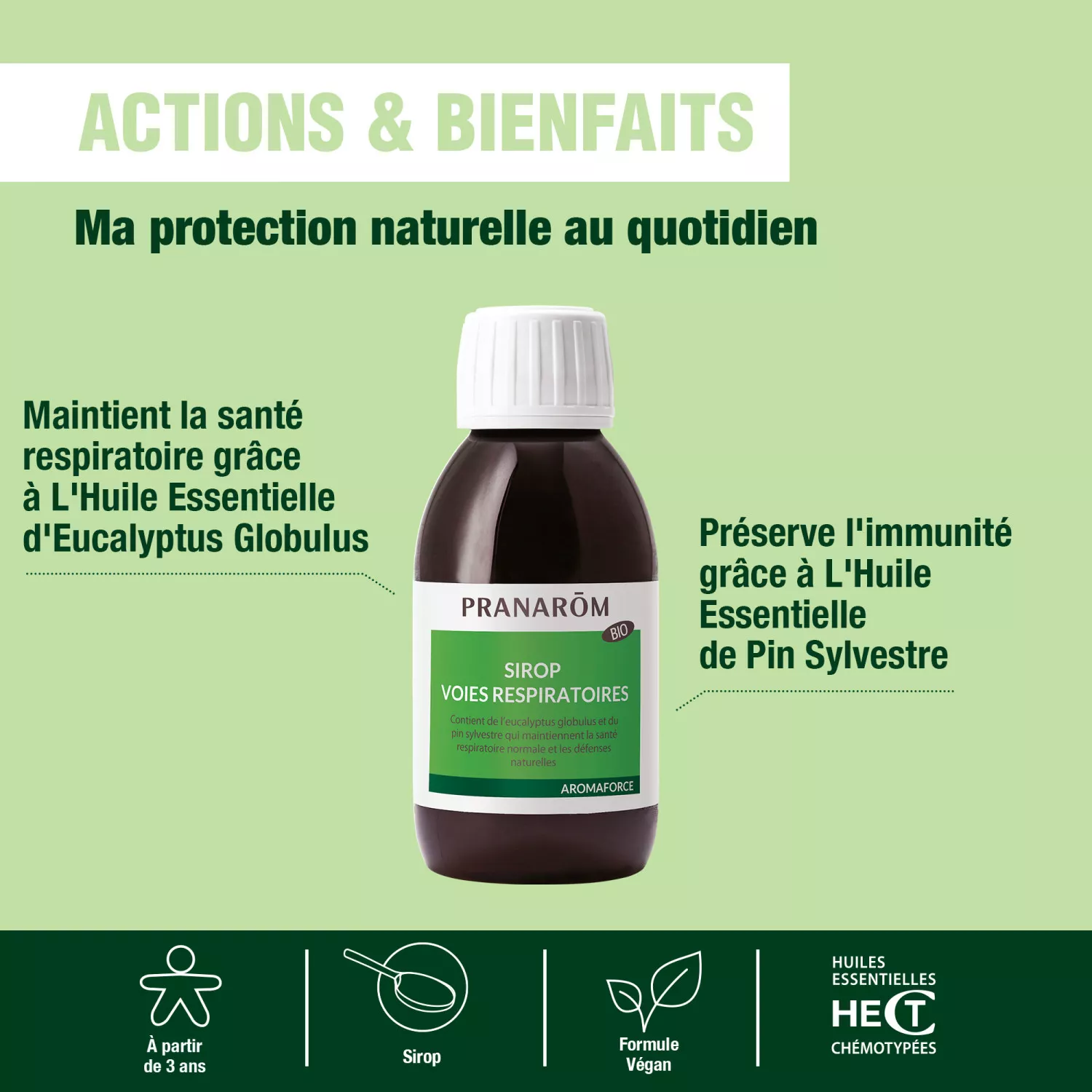 Sirop Voies Respiratoires BIO - Aux Huiles Essentielles