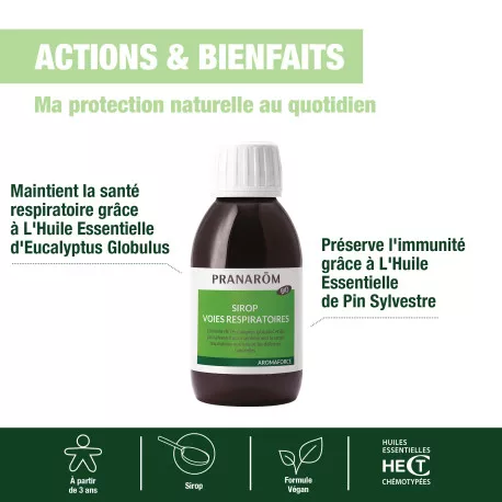 Sirop Voies Respiratoires BIO - Aux Huiles Essentielles