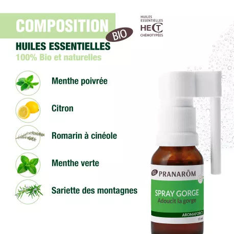 Spray Gorge Apaisant BIO - Aux Huiles Essentielles