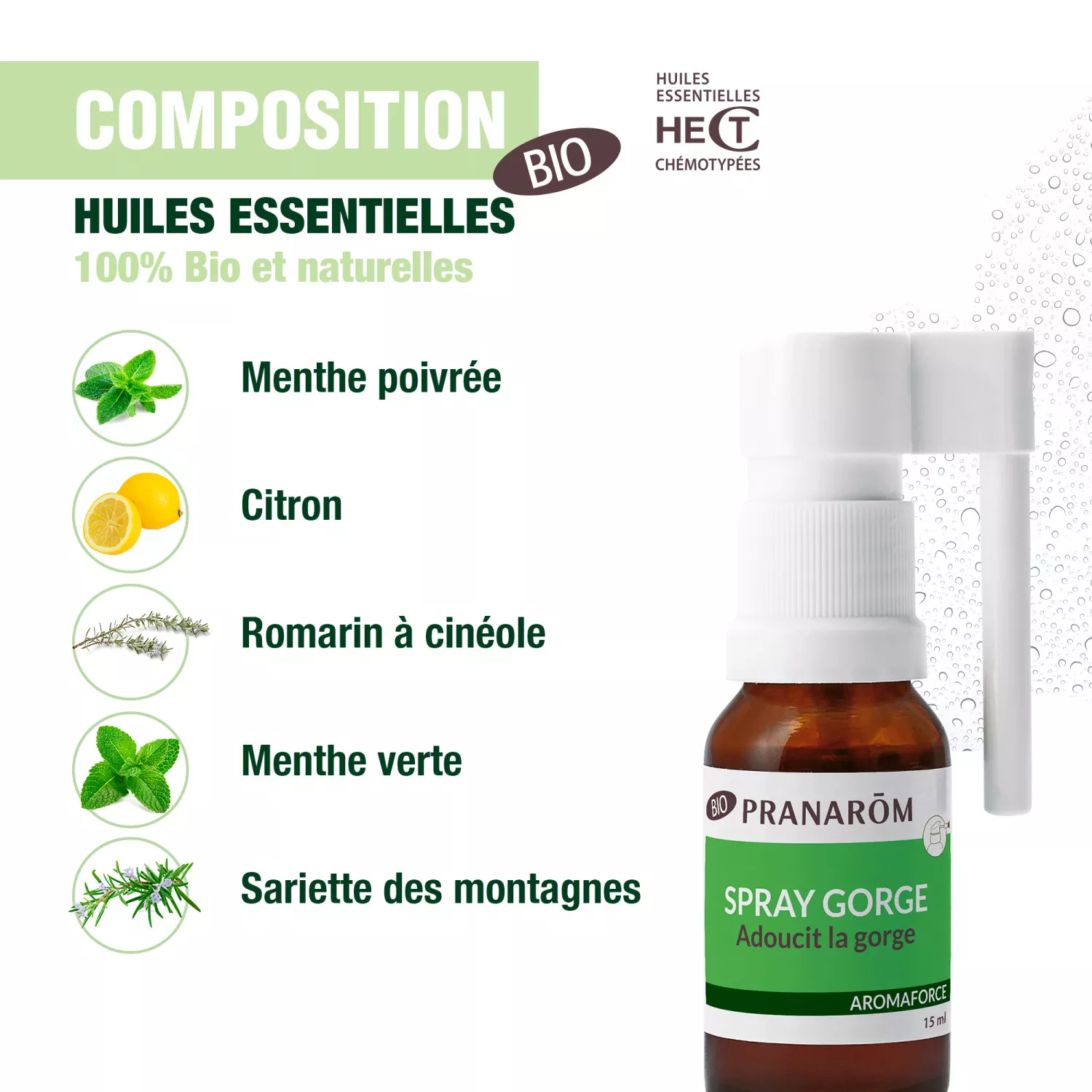 Spray Gorge Apaisant BIO - Aux Huiles Essentielles
