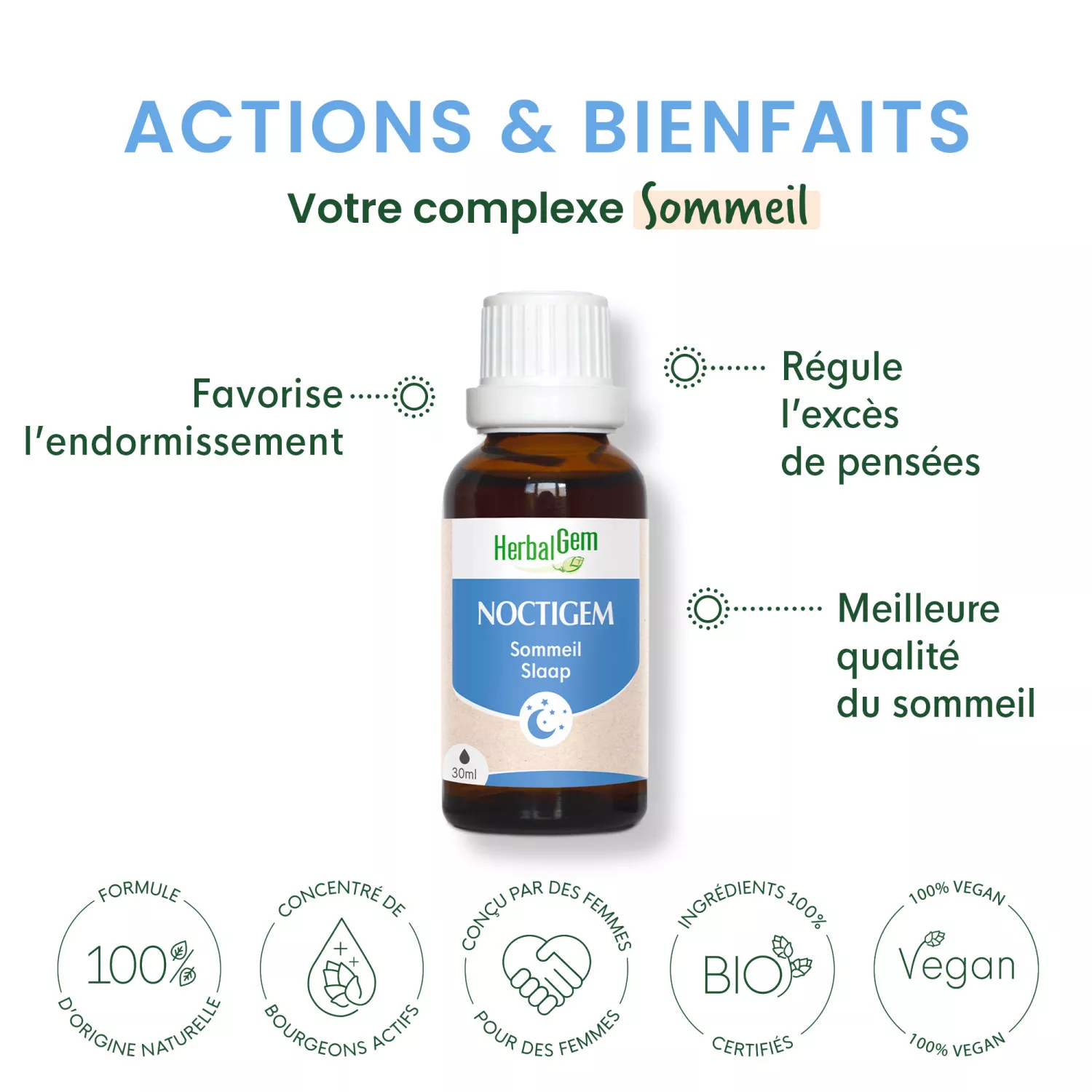 Noctigem Sommeil BIO - Complexe Gemmothérapie