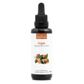 Argan du Maroc - Huile Végétale Vierge BIO - Flacon en verre