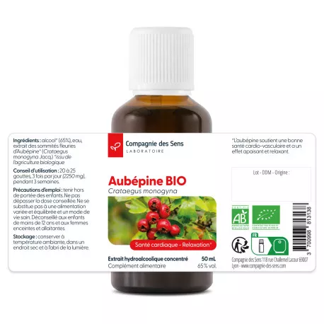 Aubépine - Teinture mère BIO