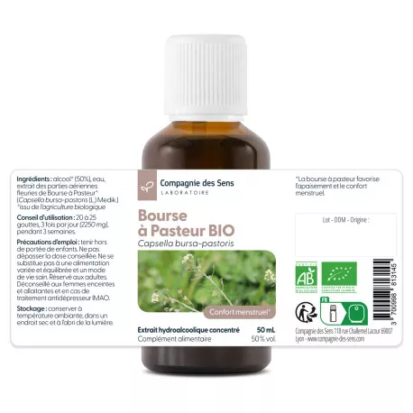 Bourse à pasteur - Teinture mère BIO