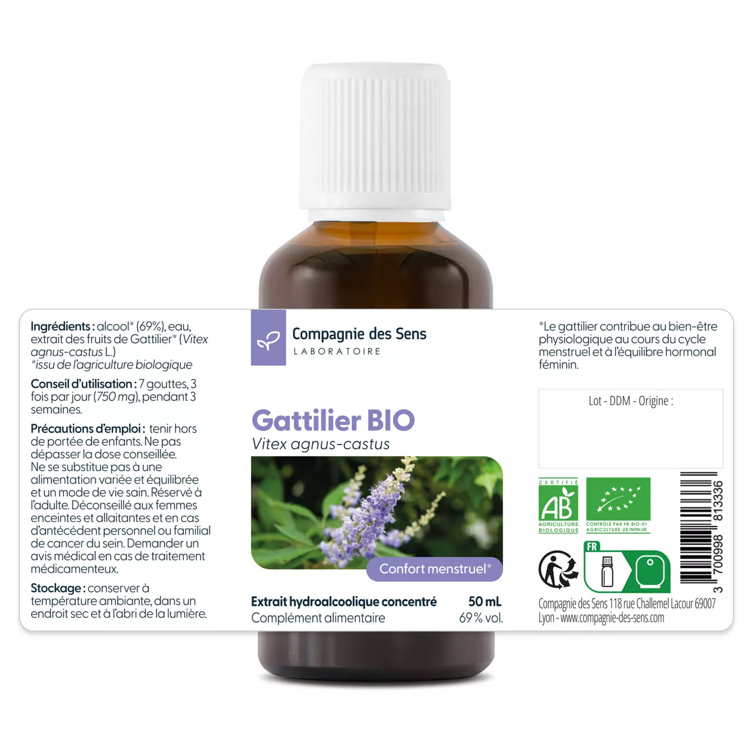 Gattilier - Teinture mère BIO