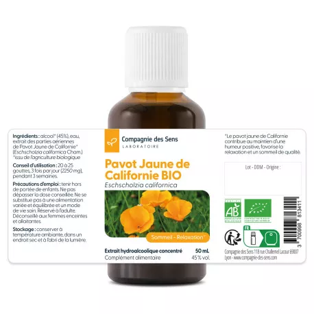 Pavot jaune de Californie - Teinture mère BIO