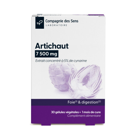Artichaut titré à 5 % de cynarine - 30 gélules végétales